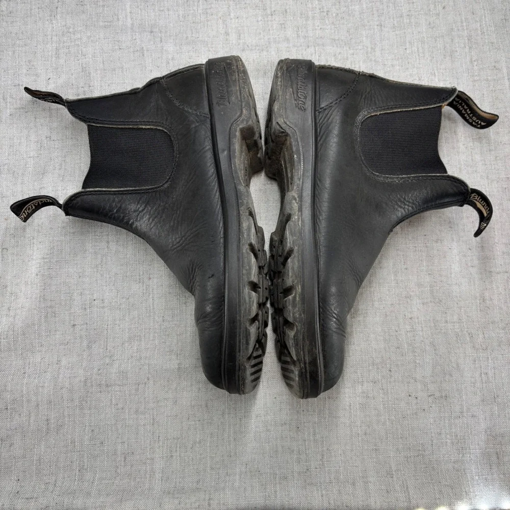 Blundstone Kids Series Black Leather Chelsea Boots Pull On Classic US Size 5